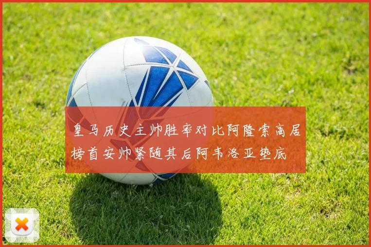 皇马历史主帅胜率对比阿隆索高居榜首安帅紧随其后阿韦洛亚垫底